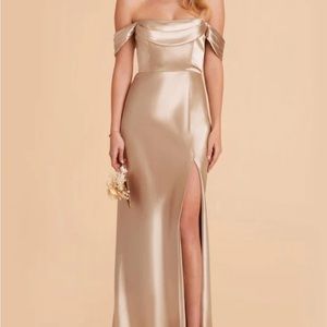 BIRDY GREY Mia Champagne Bridesmaid Dress